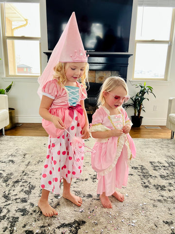 Little Adventures Princess Cone Hats For Girls (Pink)