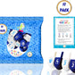 The Dreidel Company 10 Solid Blue & White Hand Painted Wooden Hanukkah Dreidels With English Transliteration - Includes Detailed