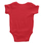 Perucousa Marca Peru One Piece Bodysuit For Babies - Peruvian Baby Clothes (12 Months, Red)