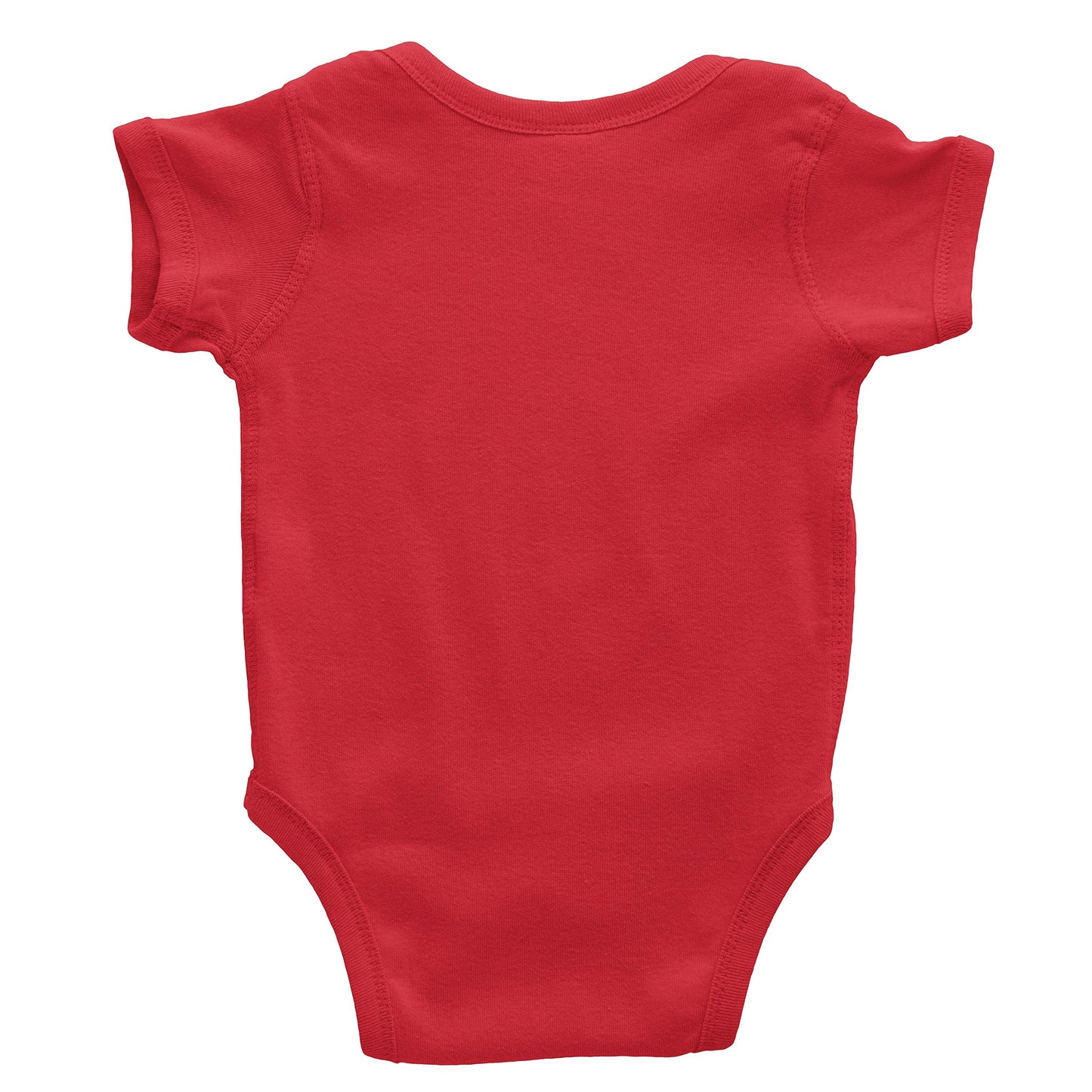 Perucousa Marca Peru One Piece Bodysuit For Babies - Peruvian Baby Clothes (12 Months, Red)