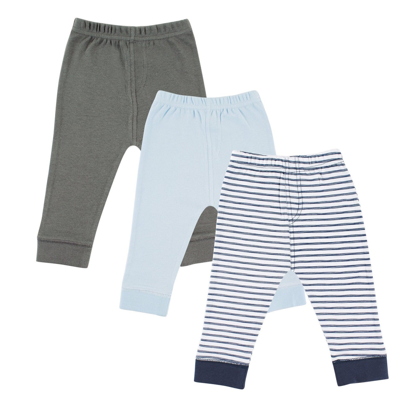 Luvable Friends Unisex Baby Cotton Pants, Navy Stripe, 18-24 Months