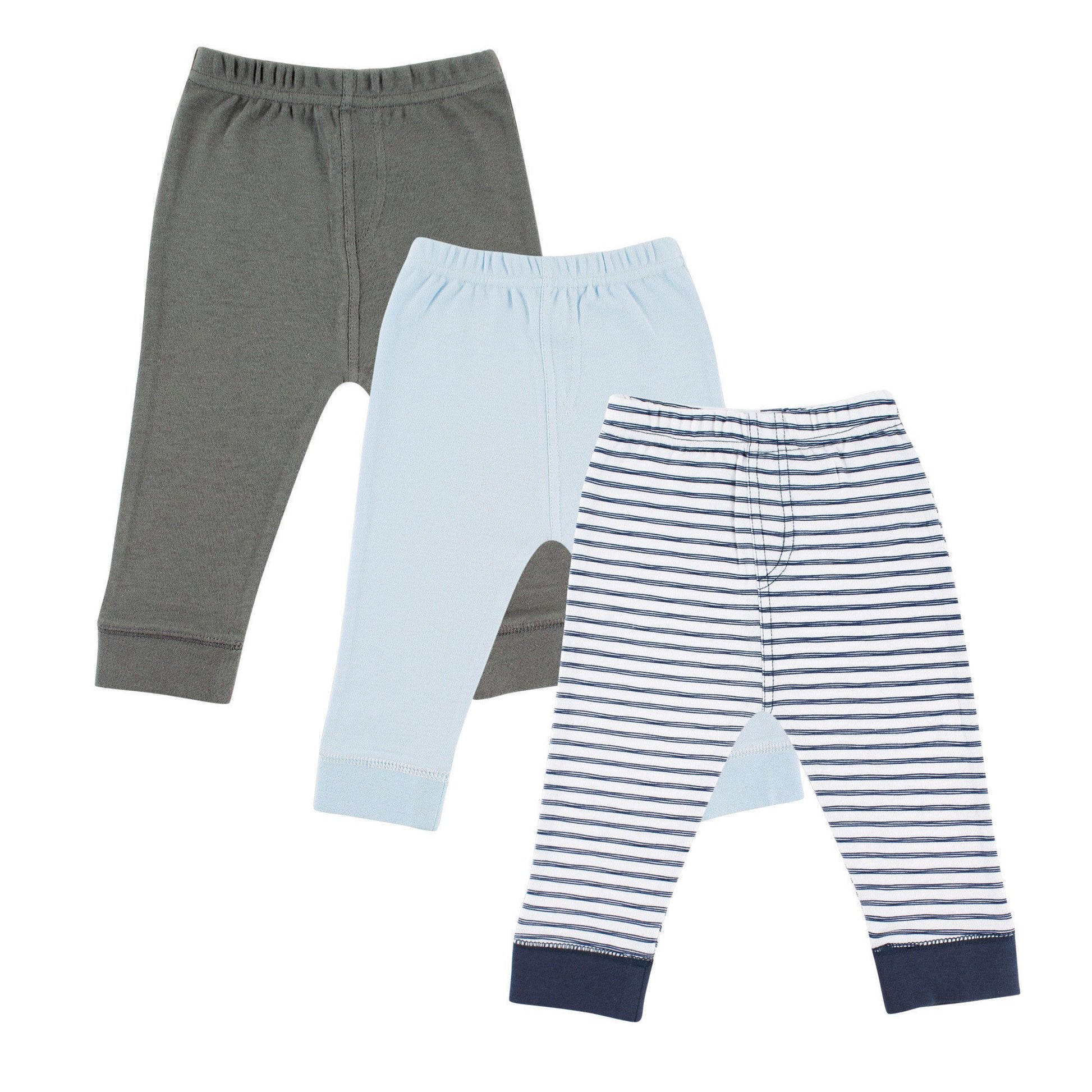 Luvable Friends Unisex Baby Cotton Pants, Navy Stripe, 18-24 Months