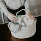Parker Baby Rope Diaper Caddy Organizer - Nursery Storage Bin and Car Organizer for Diapers and Baby Wipes - Diaper Organizer fo