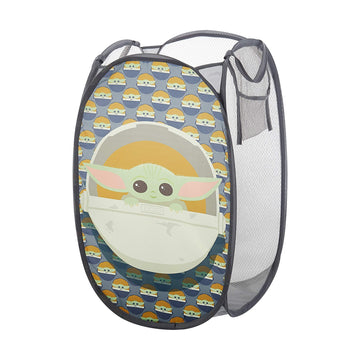 Star Wars, The Mandalorian Pop Up Hamper Featuring The Child With Durable Carry Handles, 24' H X 23' W X 2' Cm