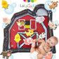 Lala Lou Kids Tummy Time Mat Premium Inflatable Big Red Barn Farmer Toy Tummy Time Water Mat With Stimulation Toys Promoting Mus