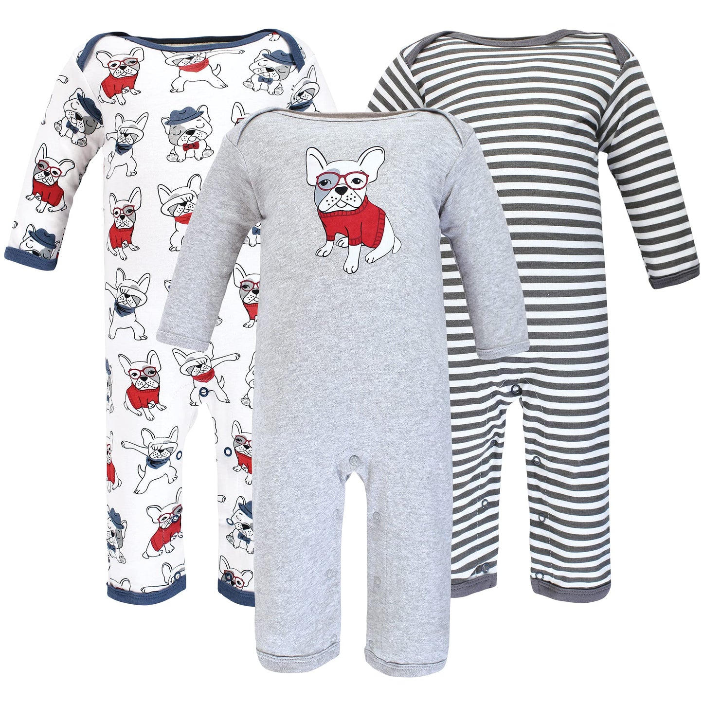 Hudson Baby Unisex Baby Cotton Coveralls, Boy Whimsical Dog, 3-6 Months