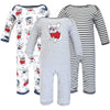 Hudson Baby Unisex Baby Cotton Coveralls, Boy Whimsical Dog, 0-3 Months