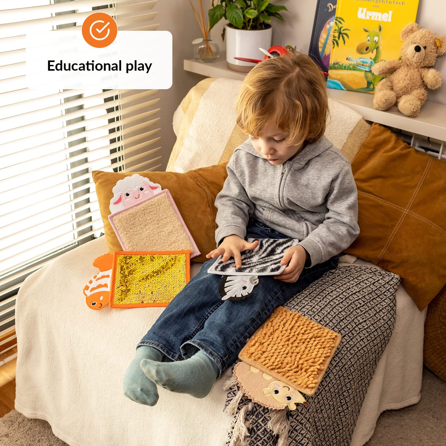 ODOXIA Sensory Mats for Autistic children  Sensory Tiles for Kids  Sensory Wall Panel  Sensory Mats (Animals)  Sensory Toys  Sen