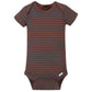 Gerber Baby Boys' 4-Pack Short Sleeve Onesies Bodysuits, Dino Grey, 0-3 Months