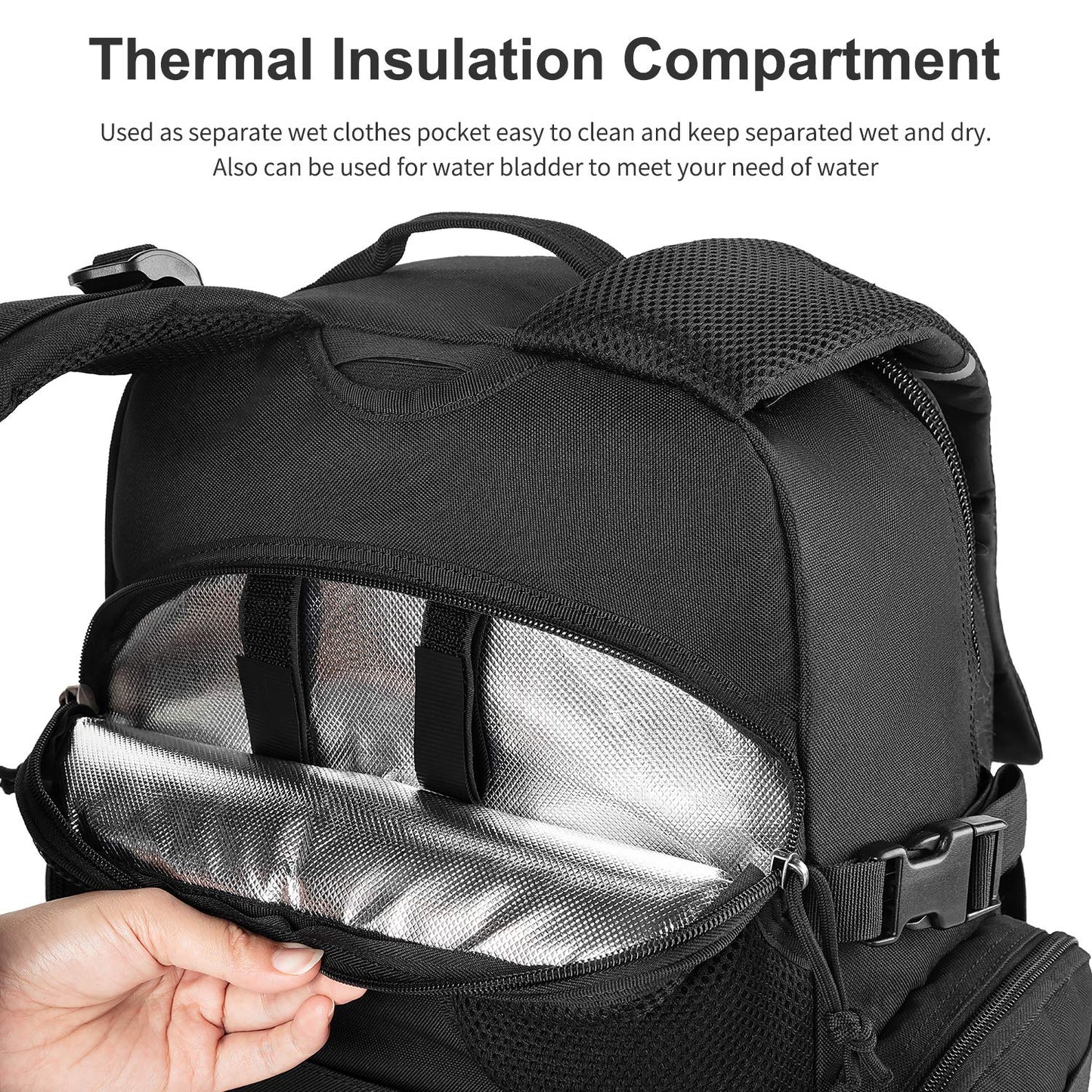 MIRACOL Military Diaper Bag for Men - Large Baby Diaper Backpack for Hiking Travel Trips Camping - Army Daddy Gear Backpack for