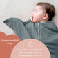 SleepingBaby Zipadee-Zip Transitional Swaddle Sack, 3-6 Month - Roomy Zipper Swaddle for Easy Diaper Changes and Proper Hip Deve