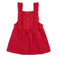 Gerber Baby Girls Toddler 2 Piece Overall Dress Set, Red Holly Berries, 18 Months