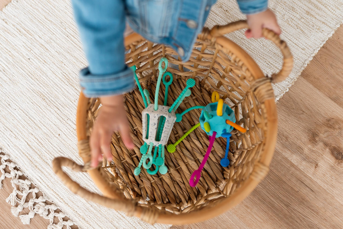 Mobi Zippee Activity Toy - Montessori Toys for 1 Year Old and Up, Sensory Toys for Toddlers, Made with Food Grade Silicone, BPA