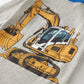 Boys Excavator Pajamas Long Sleeve Cotton Truck Pjs Sets Toddler Grey Christmas Truck Sleepwear Kids Winter Construction Pj 10T