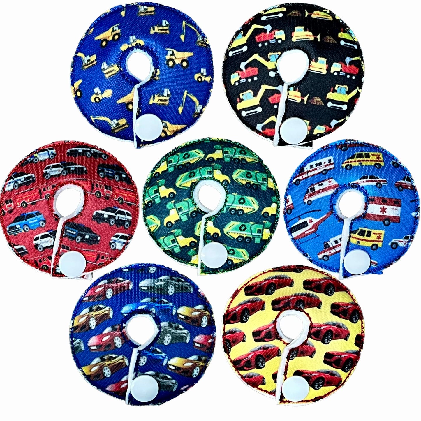 Cutie Button Pads G/J Tube Pad 7 Pack (Trucks/Cars)
