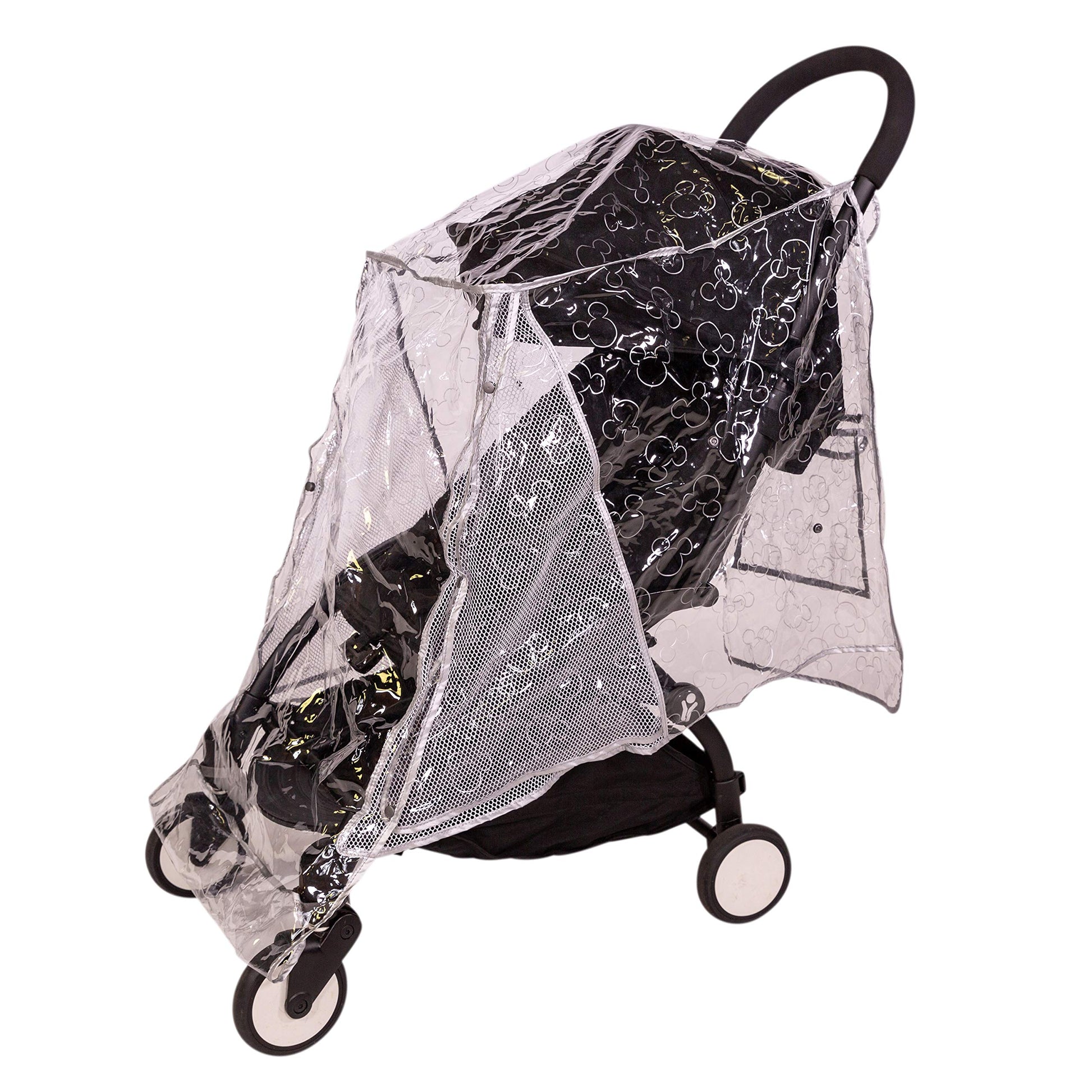 Disney Baby By J.L. Childress Universal Stroller Rain Cover - Disney Stroller Accessory - Disney World Travel Essential - Mickey
