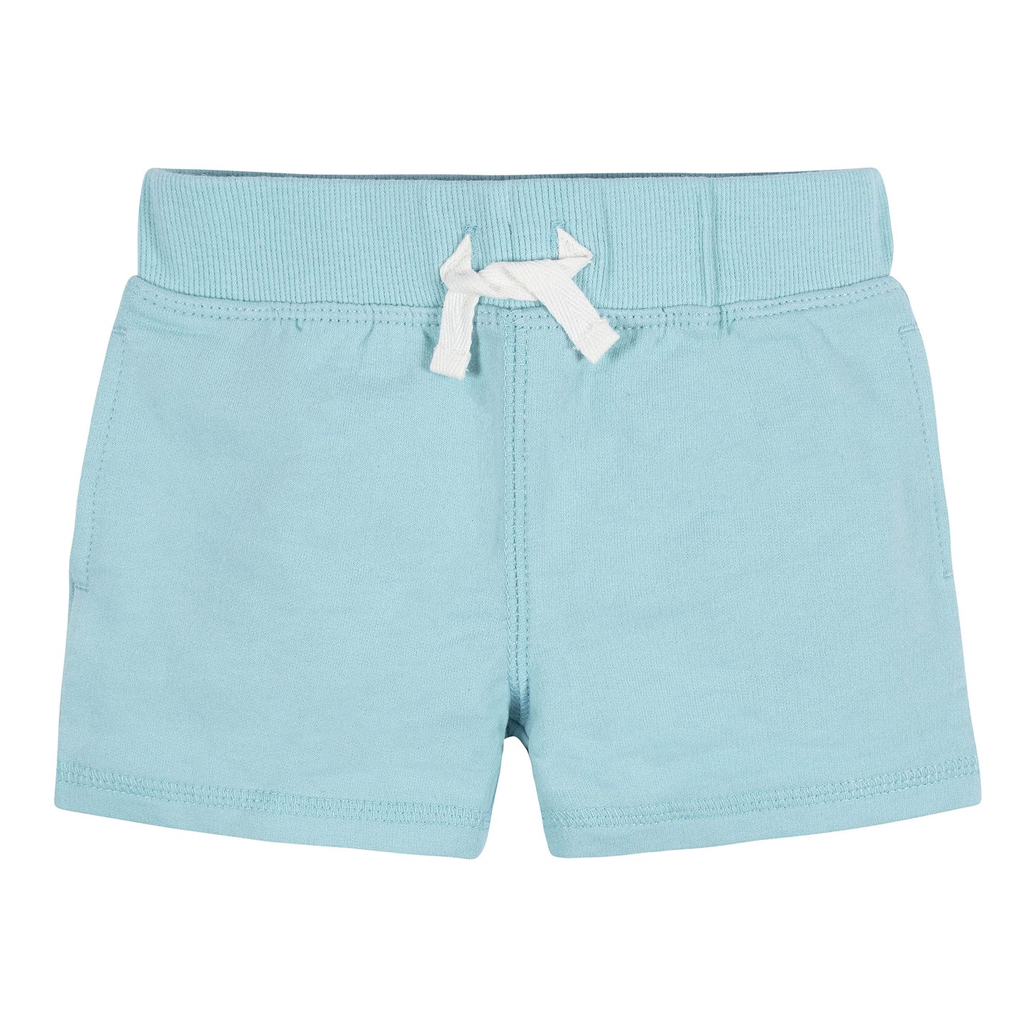 Gerber Baby Boy'S Toddler 3-Pack Pull-On Knit Shorts, Blue & Gray, 4T