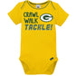 Gerber Unisex Baby Baby Boys Nfl 3 Pack Short Sleeve Onesie Bodysuit, Team Color, 0-3 Months