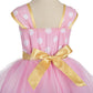 Dressy Daisy Toddler Girl Polka Dots Fancy Dress Up Costume Birthday Party Tulle Dresses with Headband Size 4T to 5T Pink 203