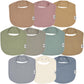 Diapersquad'S 10-Pack Baby Bibs For Drooling And Teething, Bibs For Boys, Baby Girl - Solid Cotton Baby Drool Bibs (Muted Tradit