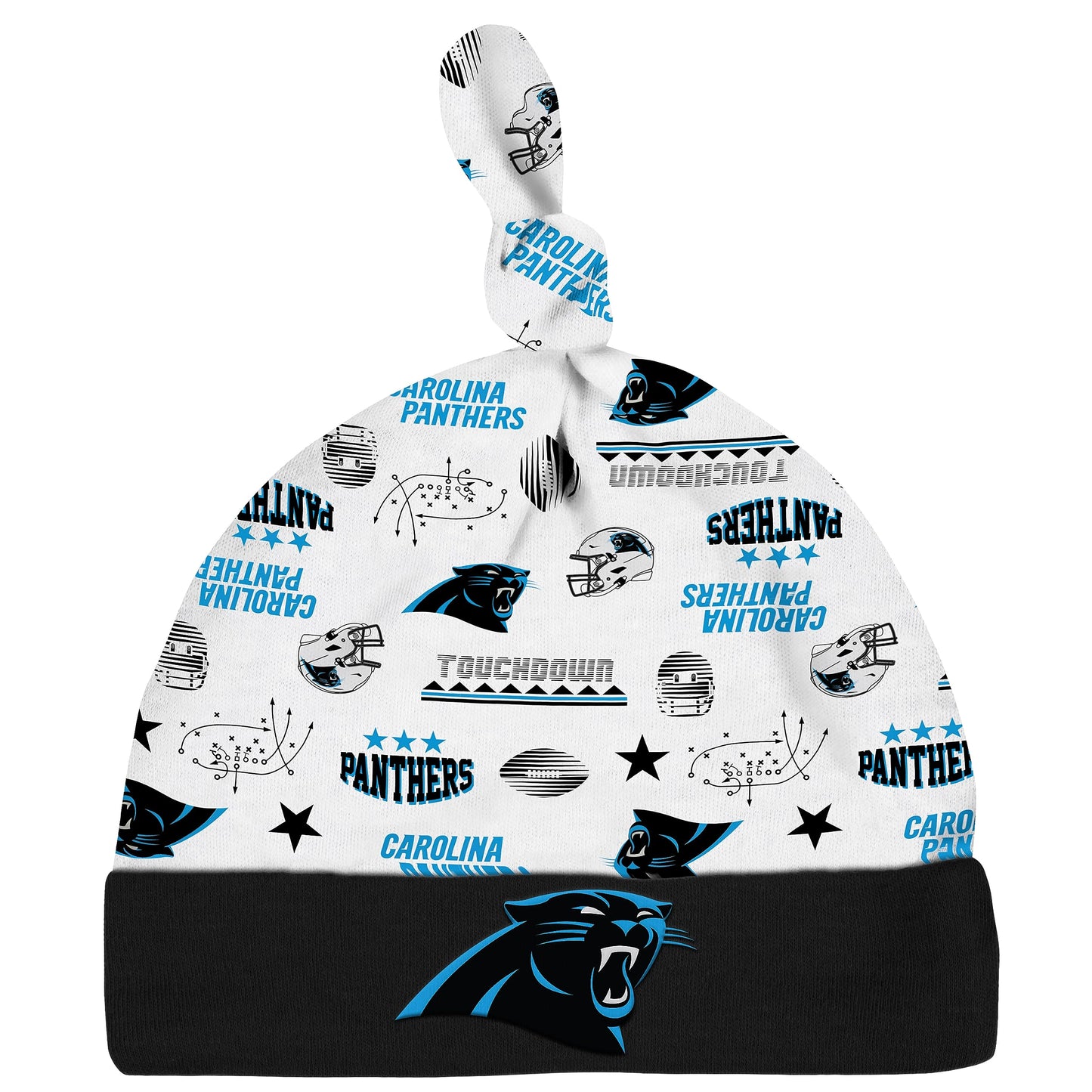 Gerber Nfl Baby Boys' 3-Pack Bodysuit, Sleep 'N Play, & Cap Set, Carolina Panthers, 3-6 Months