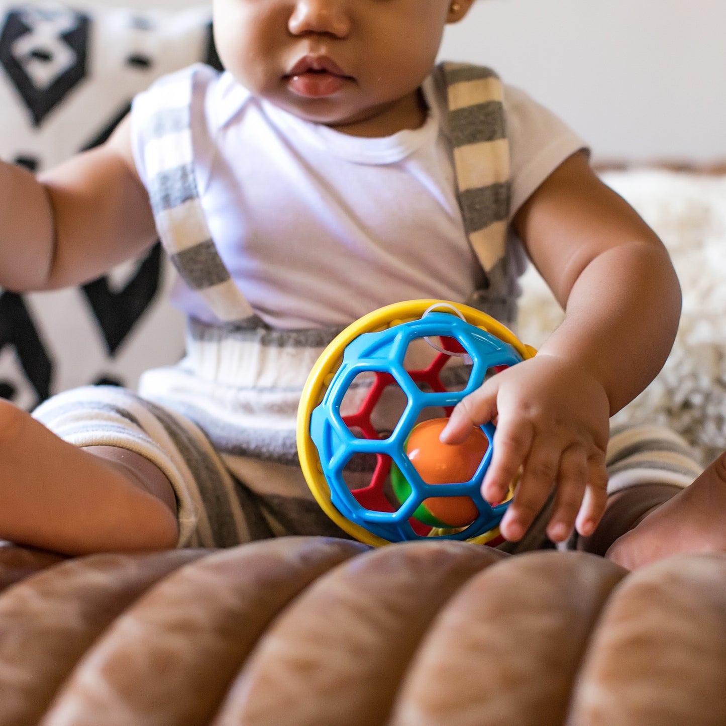 Baby Einstein Cal Bendy Ball Rattle Toy, Ages 3 months +