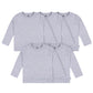 Gerber Baby Toddler 5-Pack Solid Long Sleeve T-Shirts Jersey 160 Gsm, Grey Heather, 5T