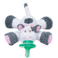 Nookums Paci-Plushies Buddies - Cow Pacifier Holder - Adapts to Name Brand Pacifiers, Suitable for All Ages, Plush Toy Includes 