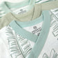 Honestbaby 3-Pack Organic Cotton Long Sleeve Side-Snap Kimono Onesies Bodysuits, Jumbo Leaf Sage, 6-9 Months