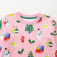 Akyzic Girls Christmas Tops Long Sleeve Crewneck Cotton Snowman Sweatshirt Toddler Pink Christmas Tree Shirt Kids Xmas Swearter
