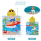 Catalonia Hooded Bath Towel For Boy 2-6 Years Old,100% Cotton Swim Poncho Towel, Sand Proof Beach Pool Towel For Child Kids Todd