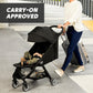Baby Jogger City Tour 2 Ultra-Compact Travel Stroller, Jet, Lightweight, Foldable, Ideal For Traveling