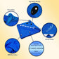Hudz Kidz Hooded Baby Shark Towel, Soft 100% Cotton, Perfect For Newborn Through Toddler (Blue)