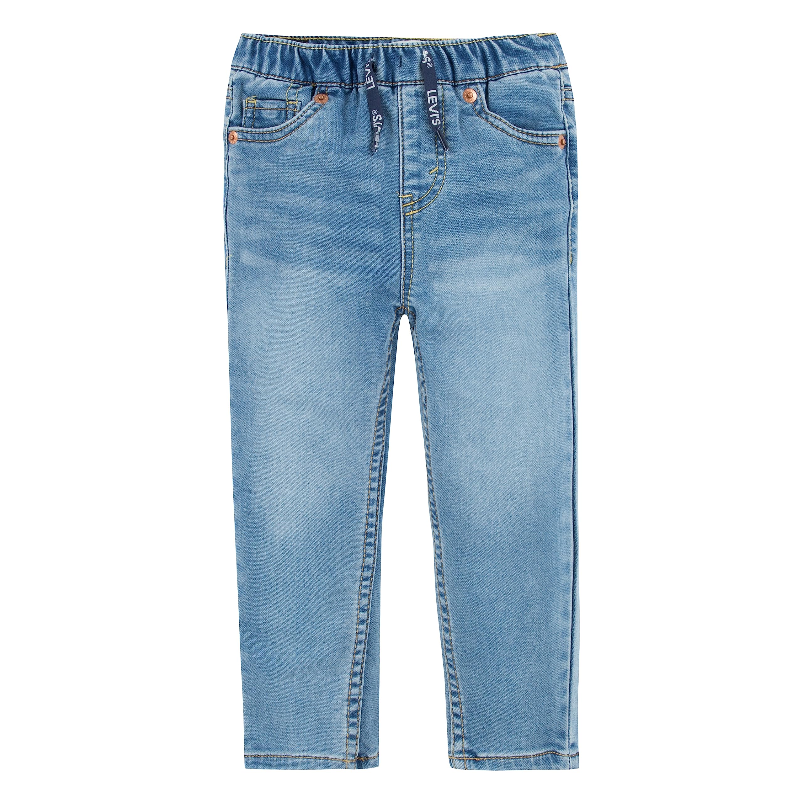 Levi'S Boys' Skinny Fit Pull On Jeans, Pyramids, 6M – WBBAPB0C263XBNY