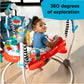 Baby Einstein Ocean Explorers Airplane Adventure 2-in-1 Interactive Activity Jumper with Lights Ages 6 months +, Max weight 25 l