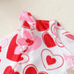 Toddler Baby Girl Clothes Valentines Day Outfits Red Love Heart Valentines Shirt Pants Set Toddler Gifts 18-24 Months Girl Cloth