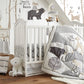 Levtex Baby - Bailey Musical Rotating Baby Crib Mobile - Woodland Creatures - Grey, Brown, White, And Black - Nursery Accessorie