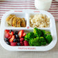 Health Beet Portion Plate For Kids, Toddlers - Rectangle Kids Plate With Dividers And Nutrition Portions For Healthy Eating Habi