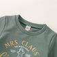Toddler Baby Christmas Outfit Girl Boy Crewneck Sweatshirt Letter Print Long Sleeve Sweater Shirt Fall Clothes (Mrs Claus Ginger