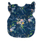 Bapronbaby Flutter Boho Floral Bapron - No Neck Tie Safer Bib For Baby & Toddler - Soft Waterproof Stain Resistant - Machine Was