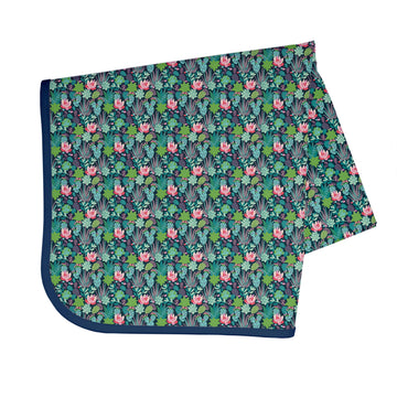 Bapronbaby Desert Floral Splash Mat - Waterproof Catch-All For Under High Chairs, Floors, Tables, Playtime Or Arts & Crafts - Ma
