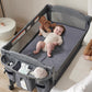 AirClub 4 in 1 Baby Bassinet Bedside Sleeper, 4 Functions Crib, Playard, Portable Changing Table, Bassinet for Newborn Baby, Bed