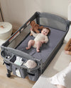 AirClub 4 in 1 Baby Bassinet Bedside Sleeper, 4 Functions Crib, Playard, Portable Changing Table, Bassinet for Newborn Baby, Bed