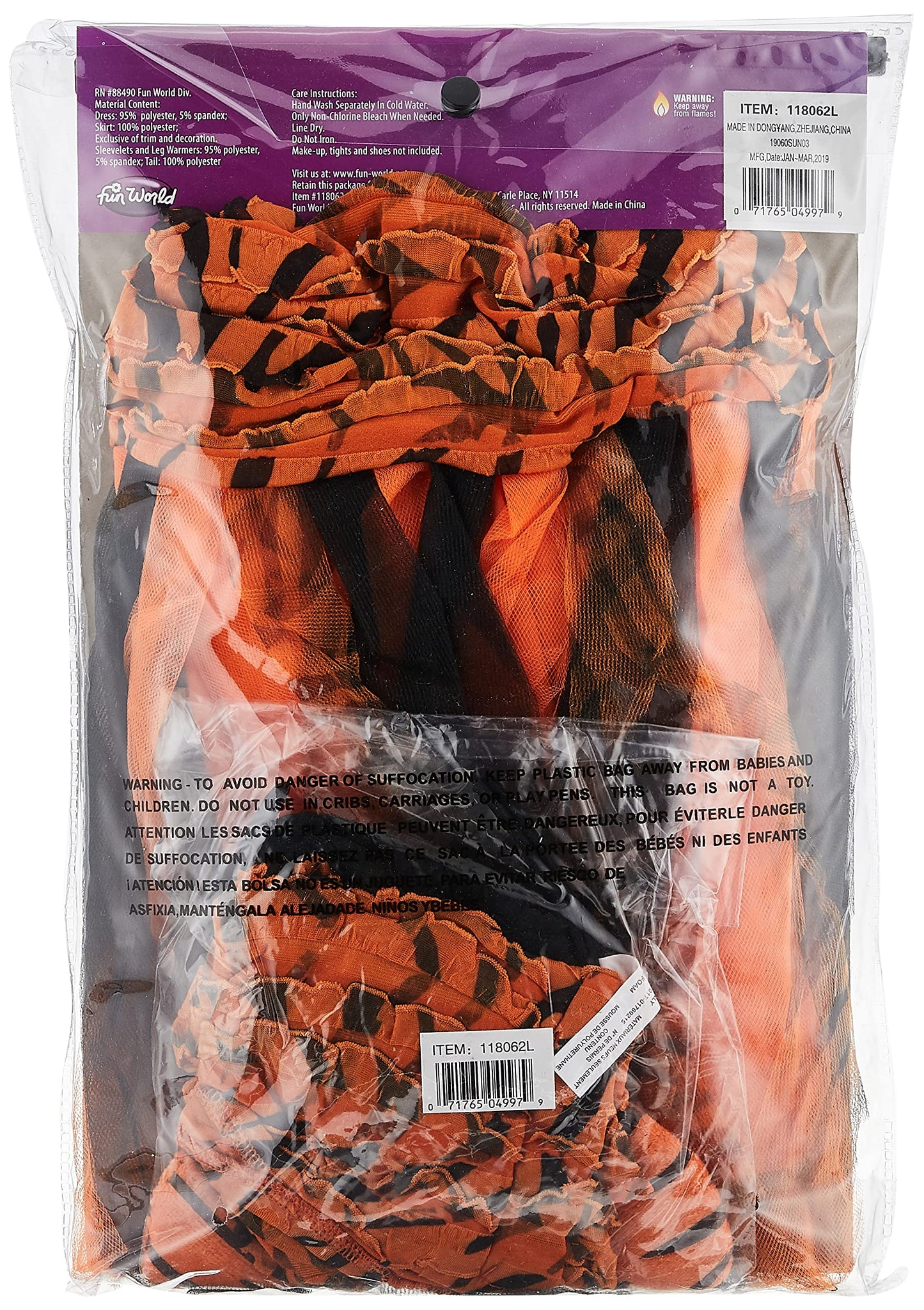 Fun World Tigress Child Costume, Medium 8-10
