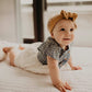 Parker Baby Girl Headbands - 5 Pack Of Cable Knit Nylon Bows For Girls -'Matilda Set'
