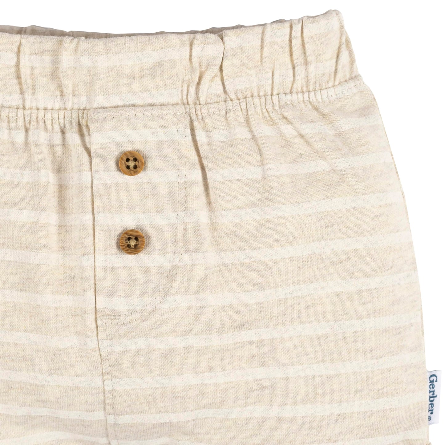 Gerber Baby 3-Pack Knit Shorts, Grey
