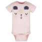 Gerber Baby Girl'S 8-Pack Short Sleeve Onesies Bodysuits, Bear Pink, Newborn