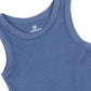 Honestbaby Sleeveless Muscle T-Shirts 100% Organic Cotton For Infant Baby And Toddler Boys, Girls, 5-Pack Ombre Blues, 6-9 Month