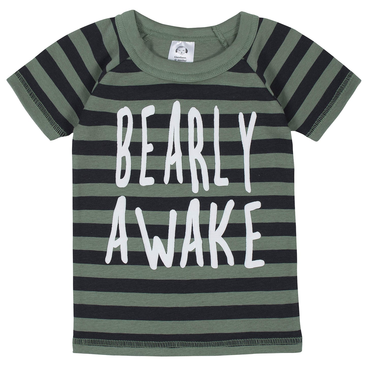 Gerberbaby Boystoddler Snug Fit 4-Piece Pajama Setbear Grey5T