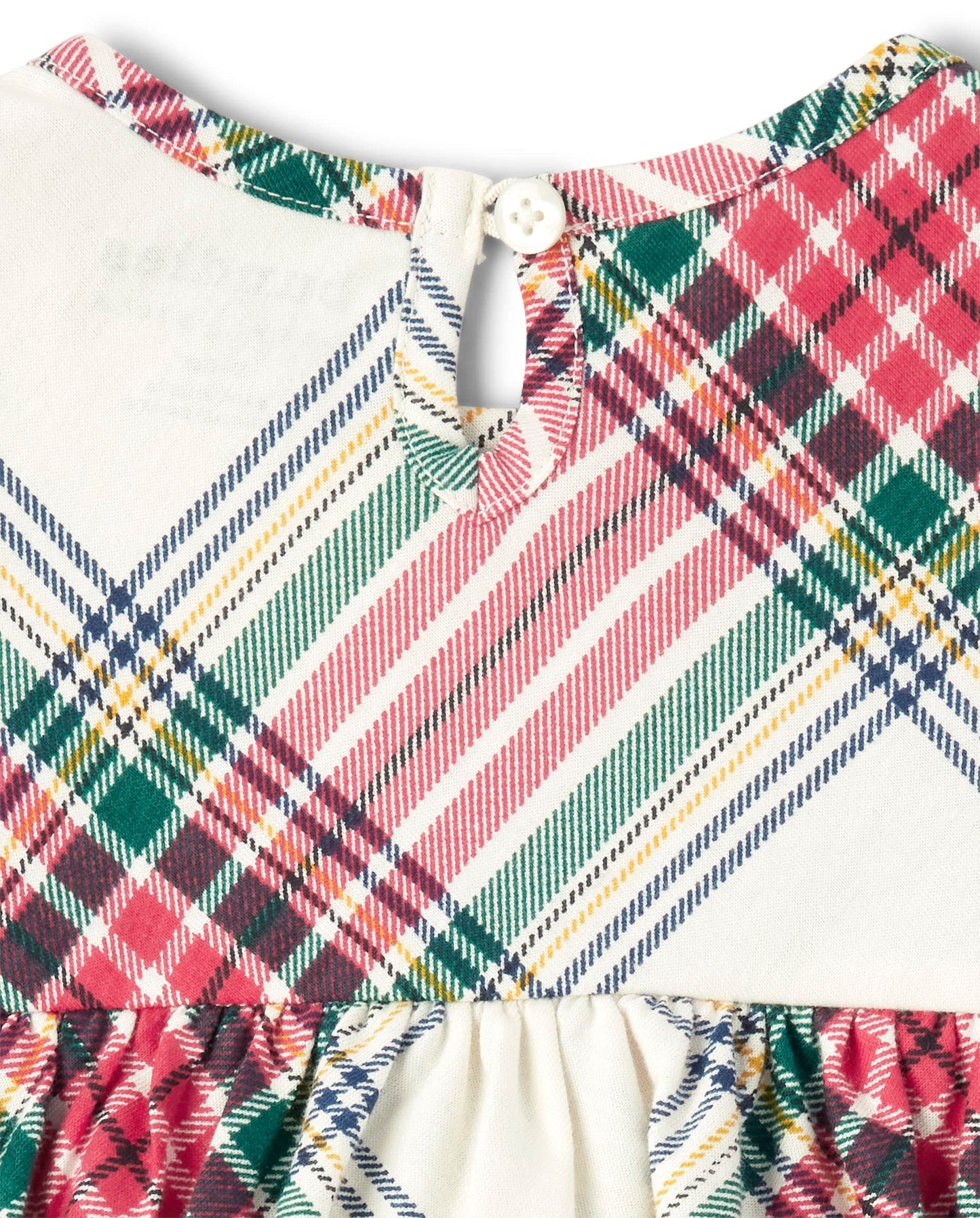 The Children'S Place Baby Long Sleeve 100% Cotton Onesie Bodysuits 2-Pack, Red Plaid/White Stripe 2 Pack, 0-3 Months